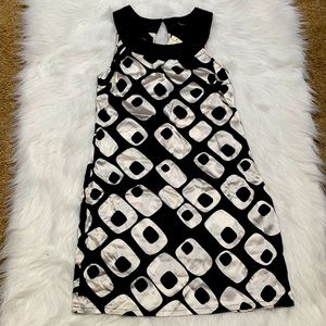 EXPRESS small black and white dress NWT